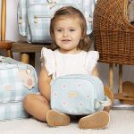 Necessaire para bebê Margaridas Menta - Masterbag