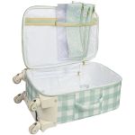 Mala Maternidade com rodinhas Margaridas Menta - Masterbag