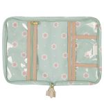 Porta Carteira de Vacinação de bebê Margaridas Menta - Masterbag