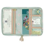 Porta Carteira de Vacinação de bebê Margaridas Menta - Masterbag