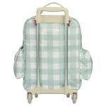 Mochila com rodinhas Kids Margaridas Menta - Masterbag Kids