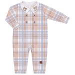 Macacão longo c/ golinha para bebê em algodão egípcio Urso Toy - Mini & Co.