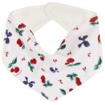 Babador Bandana para bebê em atoalhado Cerejinhas - Mini & Co.