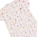 Macacão curto para bebê em algodão egípcio Rose Garden - Mini & Co.