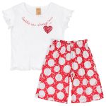 Blusinha c/ Pantacourt em malha Maxi Poá - Up baby