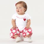 Blusinha c/ Pantacourt em malha Maxi Poá - Up baby