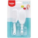Escova e Pente Cerdas Macias Azul (0m+) - Buba