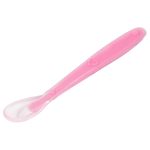 Colher de Silicone Rosa (6m+) - Buba