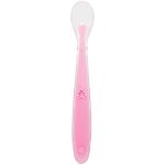 Colher de Silicone Rosa (6m+) - Buba