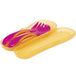 Conjunto de talheres com estojo higiênico Girl (6m+) - Buba