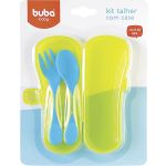 Conjunto de talheres com estojo higiênico Boy (6m+) - Buba