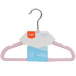Kit 5 Cabides Aveludado Rosa - Buba