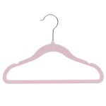 Kit 5 Cabides Aveludado Rosa - Buba