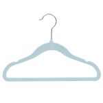Kit 5 Cabides Aveludado Azul - Buba