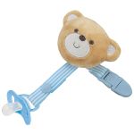 Prendedor de Chupeta Ursinho Azul (3m+) - Buba