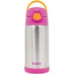 Garrafa Térmica Inox Parede Dupla 400ml Rosa (3m+) - Buba