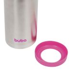 Garrafa Térmica Inox Parede Dupla 400ml Rosa (3m+) - Buba