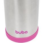 Garrafa Térmica Inox Parede Dupla 400ml Rosa (3m+) - Buba