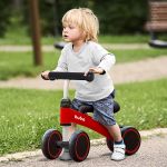 Bicicleta de Equilíbrio 4 rodas Vermelha (12m+) - Buba