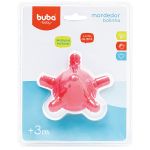 Mordedor Bolinha Multi Texturas Vermelha (3m+) - Buba