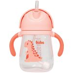 Copo com Alça e Canudo Dino Girl 240ml (6m+) - Buba