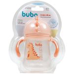 Copo com Alça e Canudo Dino Girl 240ml (6m+) - Buba