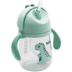 Copo com Alça e Canudo Dino Boy 240ml (6m+) - Buba