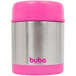 Pote Térmico Inox Parede Dupla Rosa 350ml (6m+) - Buba