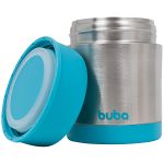 Pote Térmico Inox Parede Dupla Azul 350ml (6m+) - Buba