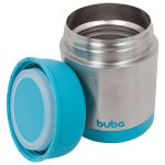 Pote Térmico Inox Parede Dupla Azul 350ml (6m+) - Buba