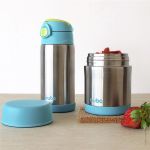 Pote Térmico Inox Parede Dupla Azul 350ml (6m+) - Buba