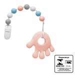 Mordedor em Silicone com Prendedor de Chupeta Rosa (3m+) - Buba