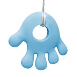 Mordedor em Silicone com Prendedor de Chupeta Azul (3m+) - Buba