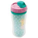 Copo c/ Parede Dupla e Canudo Animal Fun Girafinha 320ml (12m+) - Buba