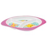 Prato com Divisórias para bebê Animal Fun Girafinha (6m+) - Buba