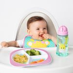 Prato com Divisórias para bebê Animal Fun Girafinha (6m+) - Buba