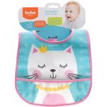 Babador com Cata-migalhas Gatinha (3m+) - Buba
