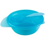 Kit Refeição: Bowl com tampa e Colher Azul (6m+) - Buba