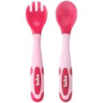Kit Talher Flexível e Termossensível Rosa (6m+) - Buba