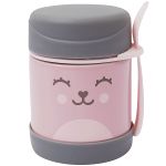 Pote Térmico com Garfinho Gumy Rosa (6m+) - Buba