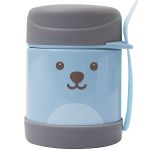 Pote Térmico com Garfinho Gumy Azul (6m+) - Buba