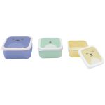 Kit 3 Porta Papinha para bebê Gumy Azul (6m+) - Buba