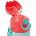 Garrafa de Alumínio com Canudo Animal Fun Macaquinho 400ml (3m+) - Buba