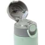 Garrafa Térmica Inox Parede Dupla 400ml Gumy Verde (3m+) - Buba