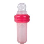 Kit Alimentador Porta-frutinha e Colher Dosadora para bebê Rosa (6m+) - Buba
