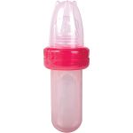 Kit Alimentador Porta-frutinha e Colher Dosadora para bebê Rosa (6m+) - Buba