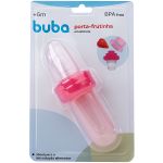 Kit Alimentador Porta-frutinha e Colher Dosadora para bebê Rosa (6m+) - Buba