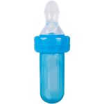 Kit Alimentador Porta-frutinha e Colher Dosadora para bebê Azul (6m+) - Buba