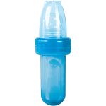Kit Alimentador Porta-frutinha e Colher Dosadora para bebê Azul (6m+) - Buba