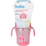 Copo de Treinamento Fundo do Mar Rosa 240ml (6m+) - Buba